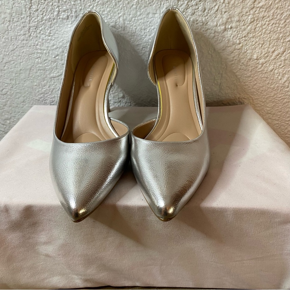 KELLY & KATIE Silver Women's Heels